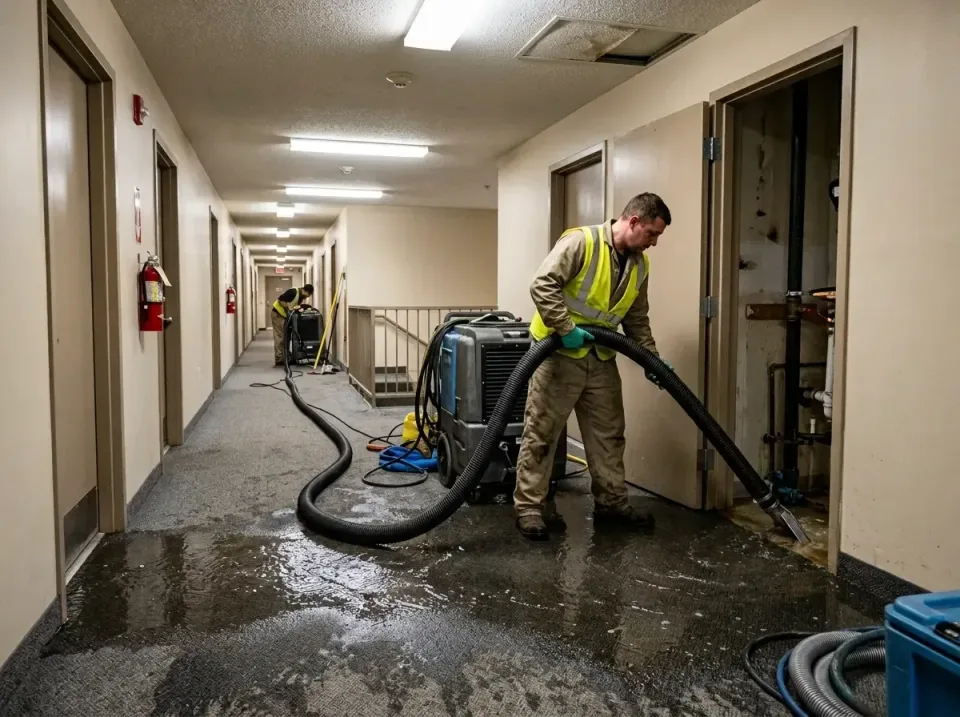 multi-unit-apartment-hallway-f-005 — frequently asked questions, Emergency Burst Pipe Water Extraction & Removal in West Val…